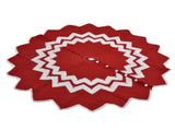Christmas Tree Skirt Acrylic Fiber Knitting Floor Mat Cover Pad Xmas Party Home Decoration Props V1294-YM0523-3115210223511