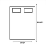 Dreamz Bamboo Pillowtop Mattress Topper King MT1005-K