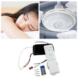 Universal Ceiling Fan Remote Control Replacement Kit, 6-Speed & Timing Remote with Receiver, for DC V1366-AZ2-W-16762