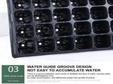15 Pcs 72 Cell Seed Starter Tray - Reusable Seed Growing Starting Tray Fits 1020 Trays, Thick V1366-AZ2-W-20029
