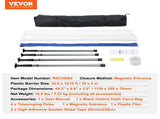 Dust Barrier Poles, 12 Ft Barrier Poles, Dust Barrier System with 4 Telescoping Poles, Magnetic V952-FCPZYCY410FTV2QEBV0