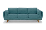 3 Seater Sofa Teal Fabric Lounge Set for Living Room Couch with Wooden Frame V43-SOF-YOKTL3S