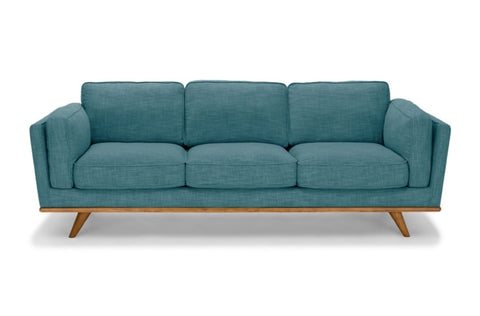 3 Seater Sofa Teal Fabric Lounge Set for Living Room Couch with Wooden Frame V43-SOF-YOKTL3S