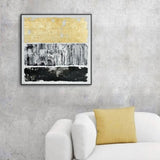 120X120cm Tonal Trilogy Black Framed Hand Painted Canvas Wall Art V411-SOK-HMTWF-12693G