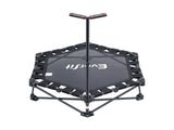 Everfit Fitness Foldable Trampoline Rebounder Adjustable Handle Indoor Exercise Black TRAMPO-TD-FOLD42-BK