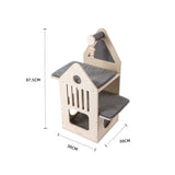 HONEYPOTCAT Cosy Cat Villa - 87.5cm V390-210195S