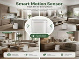 CARLA HOME 7L Automatic Trash Bin with Lid, Motion Sensor Garbage Can White V178-36560