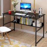 Computer Desk Table Study Table With Shelf - Black V957-AM0026K-1