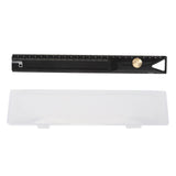 Aluminum Alloy Straight Ruler 25cm Precise Scale Professional for Woodworking Drawing Measuring Tool V1294-YM0901-3114240054311