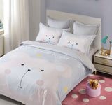 Bear Kids Quilt Cover Set - Double Size V493-SM-D-06