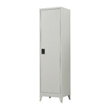 Single-Door Metal Tall Cabinet Shelf Storage for Home Office Gym V63-844441