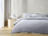 Accessorize Augusta Grey Ruched Quilt Cover Set King V442-HIN-QUILTCS-AUGUSTA-GREY-KI