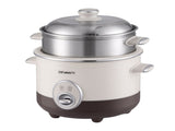 Devanti 3L Rice Cooker Small 6 Cup Multi Cooker with Steamer RC-A-3L-BG