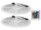 5050 300LED RGB Strip Lights IP65 12V Dimmable Color Changing Lamp Remote Control V1294-YM0901-3119210072811