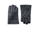Dents Womens Cashmere-Lined Tech Touchscreen Leather Gloves - Navy V563-7-1127-NVY-7