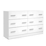 Artiss 6 Chest of Drawers - VEDA White FURNI-N-CDR-01-WH-AB