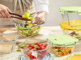 Glass Soup Containers with lids 4 Cup, 32 oz Glass Containers, Tall Borosilicate Glass Food V1258-DP02-C-41