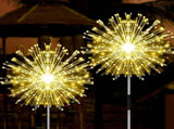 Outdoor Solar Lights Firework, 2 Pack 120 LEDs Waterproof Solar Lights for Outside Garden Yard V1192-AZ-W-11732