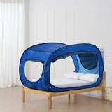 Bed Tent, Pongee Fabric, 2 Doors Breathable Dream Tent with 8.5 mm Fiber Poles on Bed Privacy, Full V952-FXCSZPSMLLM76FPA6V0