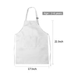 24-Piece Apron and Chef Hat Set, Adjustable Children's Apron with Pockets V1370-AZ4-08488