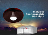 RED TRACK Accessory Pack for 6x3m White Gazebo, includes Walls, Wheeled Carry Bag, Rechargeable USB V219-OTDGPKACCA6WT