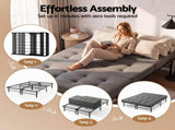 Giselle Double Folding Bed with Mattress Metal Frame Guest Bed 15cm Foam Foldable FOAM-MFM-BF-CDF-D