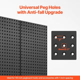 VEVOR Metal Pegboard Panels 609.6 x 304.8 mm 4 Panels Wall Organizer for Home V952-GJGBHSJS2412FGKT2V0