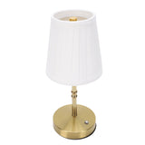 Cordless LED Table Lamp USB Touch Control Dimmable Fabric Shade Table Lamp for Bedroom V1294-YM0901-3119250081311
