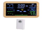 LCD Weather Clock Indoor Outdoor Temperature Humidity Monitor 24 Hour Weather Forecast for Garage V1294-YM0901-3111240227211