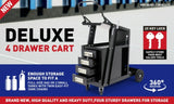 New 4-Drawer Welding Trolley Cart Welder Cabinet MIG TIG ARC Plasma Cutter Bench V465-SDY-97343