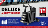 New 4-Drawer Welding Trolley Cart Welder Cabinet MIG TIG ARC Plasma Cutter Bench V465-SDY-97343