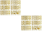 DIY Golden Vinyl Letter and Number Stickers for Crafts and Scrapbooks 8Sets V1369-AZ3-W-20848