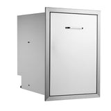 Pull Out Trash 50x58x57.4 cm Raised Style Trash Bin with Pull-Out Tray Stainless Steel Trash V952-CTGSHGLJCTG000001V0