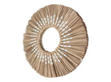 Seagrass Wall Mirror Hand Woven Decorative Round Seagrass Hanging Mirror for Entryway Bedroom V1294-YM0703-3115230038413
