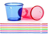 36 Pack Shot Glass on Beaded Necklaces, Plastic Shot Cups Bachelorette for Party, Birthday, Wedding, V1192-AZ-W-12175