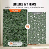Ivy Privacy Fence, 59 x 98 in Artificial Green Wall Screen, Greenery Ivy Fence with Mesh Cloth V952-WLSRZZWQ1J59BZSPWV0