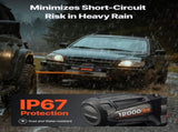 Electric Winch, 5400 kg Load Capacity, 12V DC Truck Winch with 9.5 mm x 28 m Synthetic Rope, V952-HCSDDJP12000QOPIX001V9