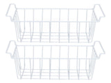 2pcs Refrigerator Freezer Baskets Large Household Wire Storage Basket Bins Organizer with Handles V1294-YM0901-3113230225714