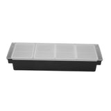 Condiment Caddy Durable Plastic Transparent Lid Detachable Design Multifunction Bar Fruit Caddy for V1294-YM0716-3118220150711