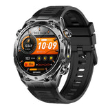 Smart Watch with Bluetooth Calling - 1.53" IPS Screen Health Tracker with Heart Rate SpO2 Sleep V1258-SMARTWATCH-04-BLACK-RUBBER