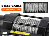 Electric Winch 4500LBS Winch Steel Cable Trailer Towing Remote ATV Winch UTV Winch 4WD V211-AUEB-MNEW001S