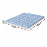 Giselle Bedding Pillowtop Mattress Topper 5cm Reversible Cooling & Soft Coral Fleece Pad for Back TOPPER-DS-D