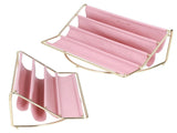 Desk Shelf Organizer Multi Layer Exquisite Premium Metal Leather Durable Stable Wide Application V1294-YM0714-3115210277912