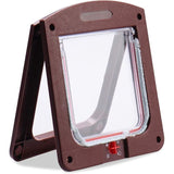 Cat Flap for Cats Dogs Small Cat Flap Door Microchip 4 Way Lockable Easy to Install V1237-ZY-715-201