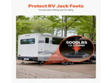 RV Leveling Pads, 4-Pack Rubber Trailer Jack Pads, Each with 5000 lbs Capacity, Jack Stabilizer V952-FXBDSJT15YC1UPSHJV0