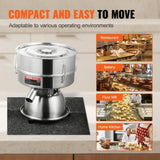 Automatic Electric Vibrating Sieve, Stainless Steel Sifter Shaker Machine with 1060 Mesh, 45W V952-ZDZSJTM10M60GWWVIV3