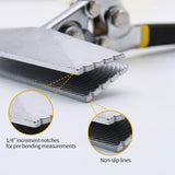 Straight Jaw Hand Seamer, Sheet Metal Bending Tool for Flattening, Folding, HVAC Ductwork, Roofing V1189-LC-AMZ-00106
