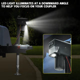 Electric A Frame Trailer Jack LED Light Power Tongue Jack Weight Capacity 3500 lbs 9Inch to 32Inch V985-JACKSTANDWHEEL
