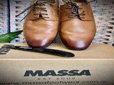 Massa Ascoli Leather Derby Dress Lace Up Shoes Wedding Business Formal in Tan - UK 10 V563-ASCOLI-TAN-UK10