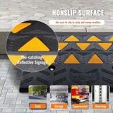 Rubber Curb Ramp 15.2 cm Rise Height Sidewalk Curb Ramp, 37 cm Width 49.1 cm Length Driveway Ramp V952-SJDLYPDGB1197GOBVV0